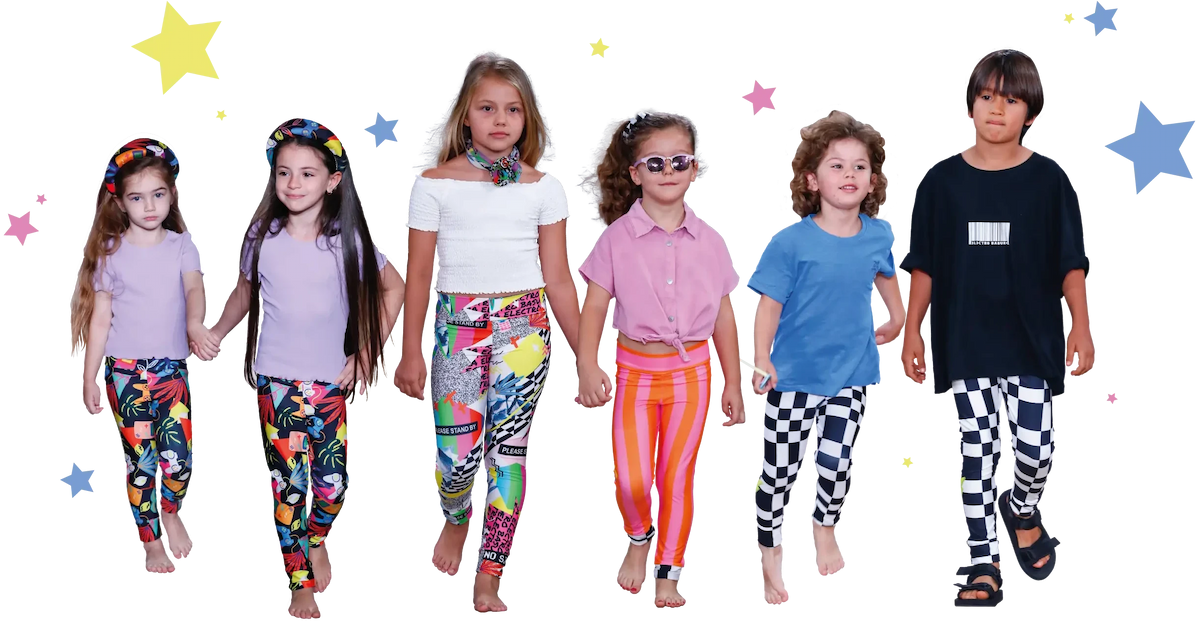 niños con leggings Metepatas